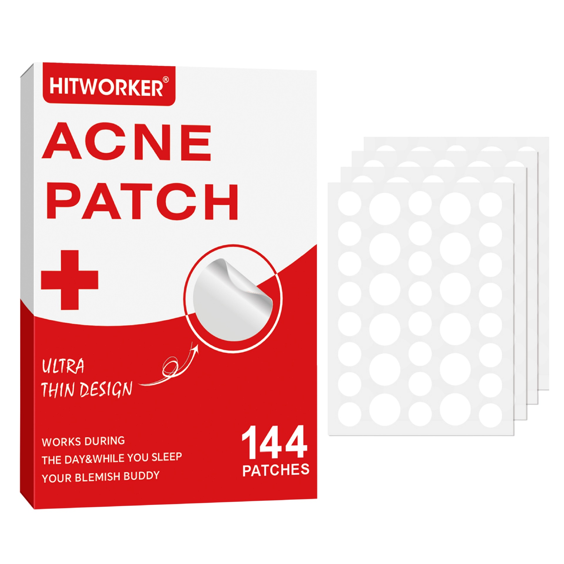 Skincare You - 144Pcs Hydrocolloid Acne Pimple Patches, Invisible