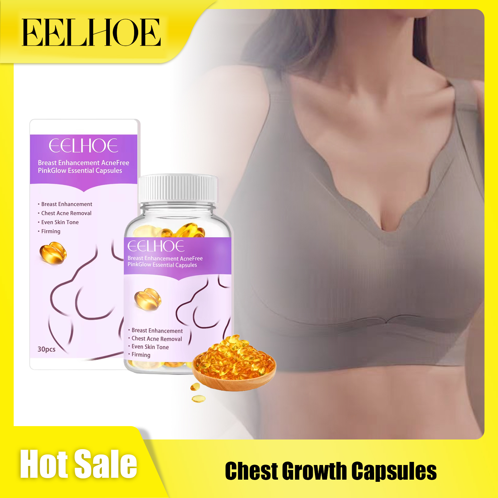 Skincare China - EELHOE Chest Care Capsules Promote Growth