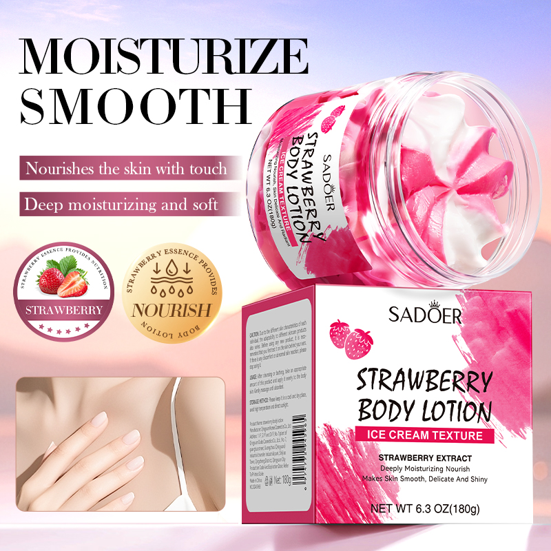 180g Strawberry Body Lotion, C - Skincare Ingredients recensione e prezzo