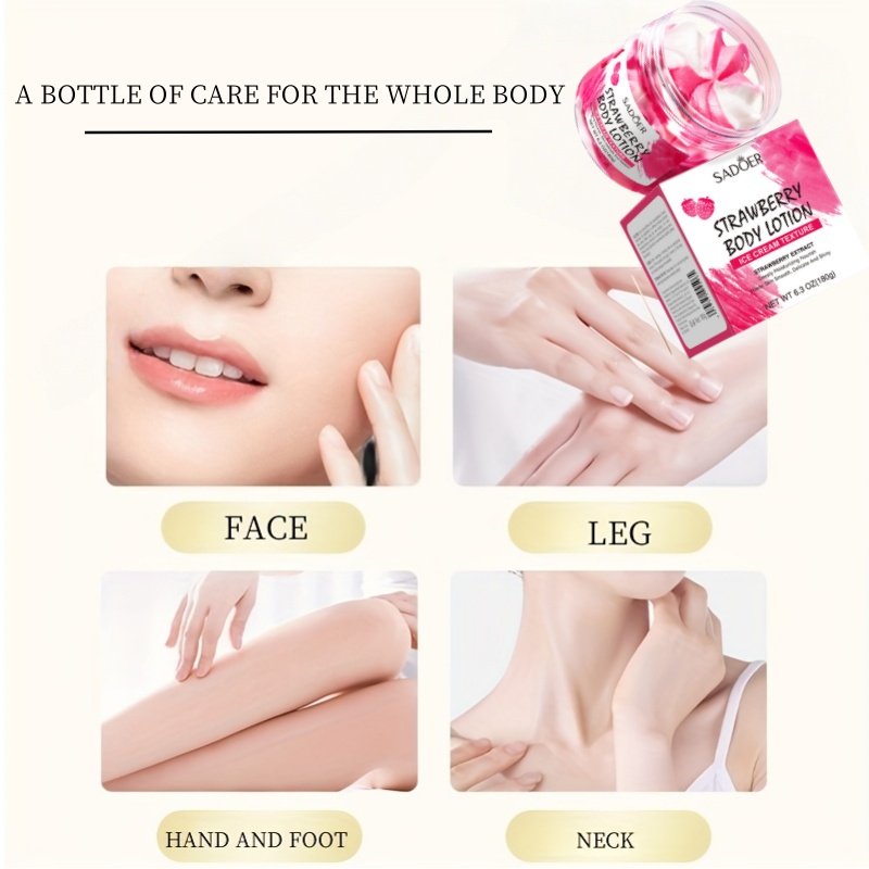 180g Strawberry Body Lotion, C - Skincare Ingredients recensione e prezzo