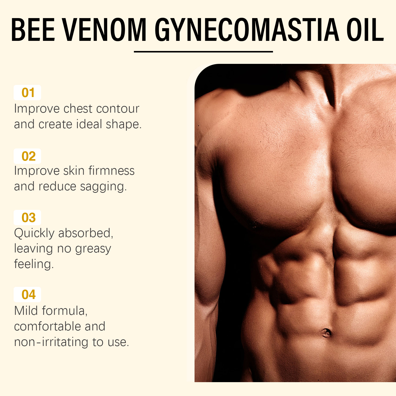 Bee Venom Men's Chest Massage  - Skincare China recensione e prezzo