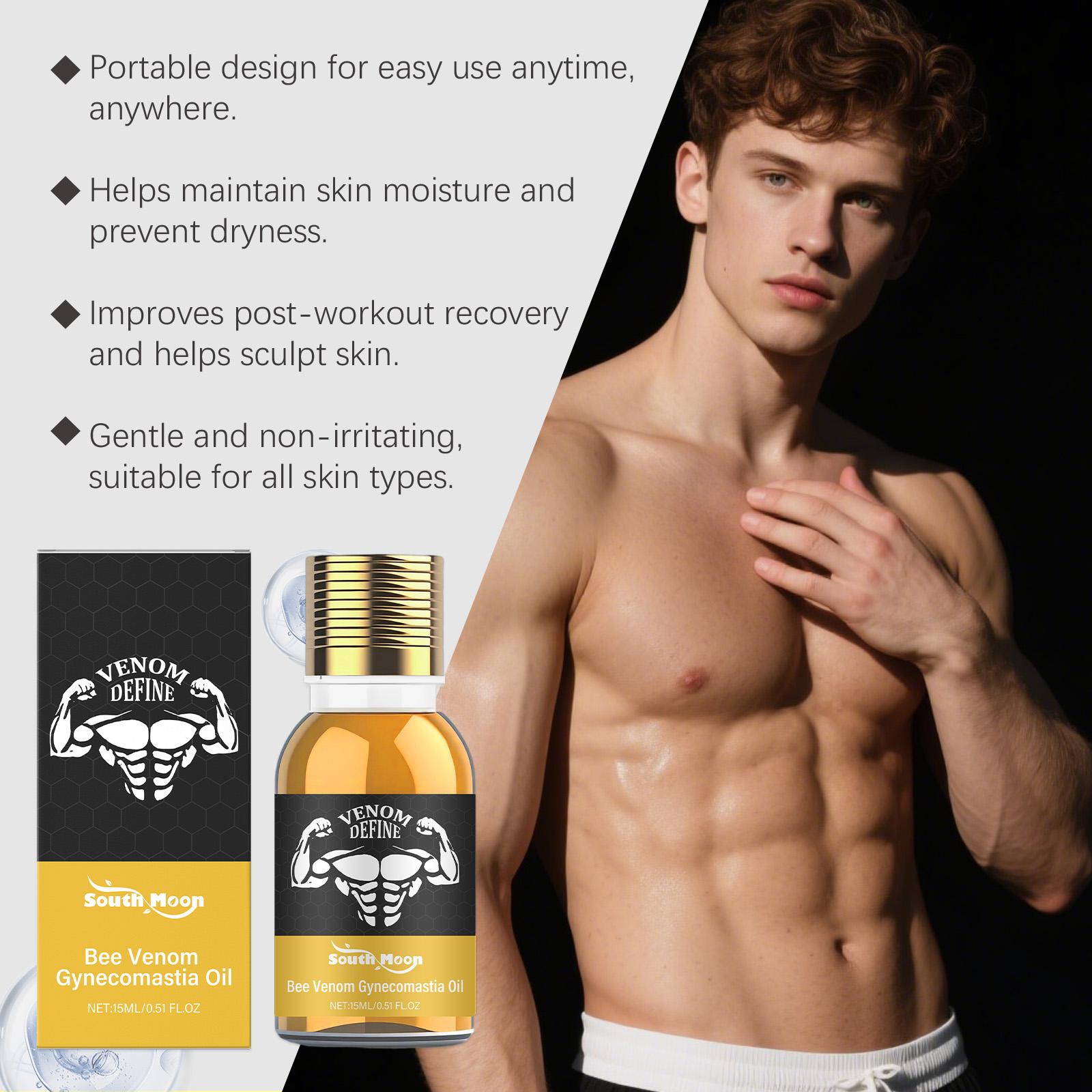 Bee Venom Gynecomastia Oil For - Skincare China recensione e prezzo