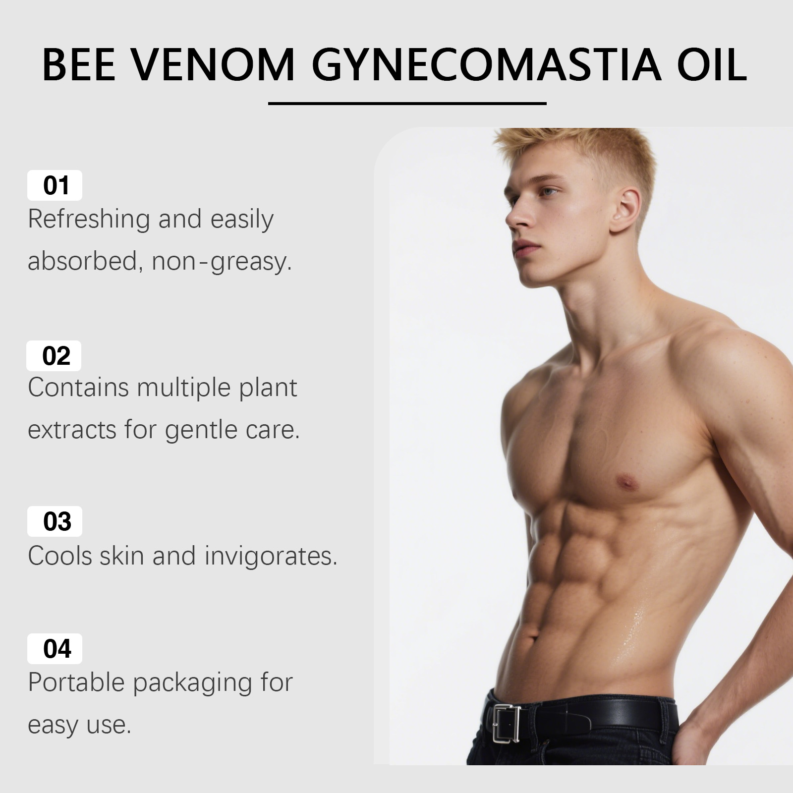 Bee Venom Gynecomastia Oil For - Skincare China recensione e prezzo
