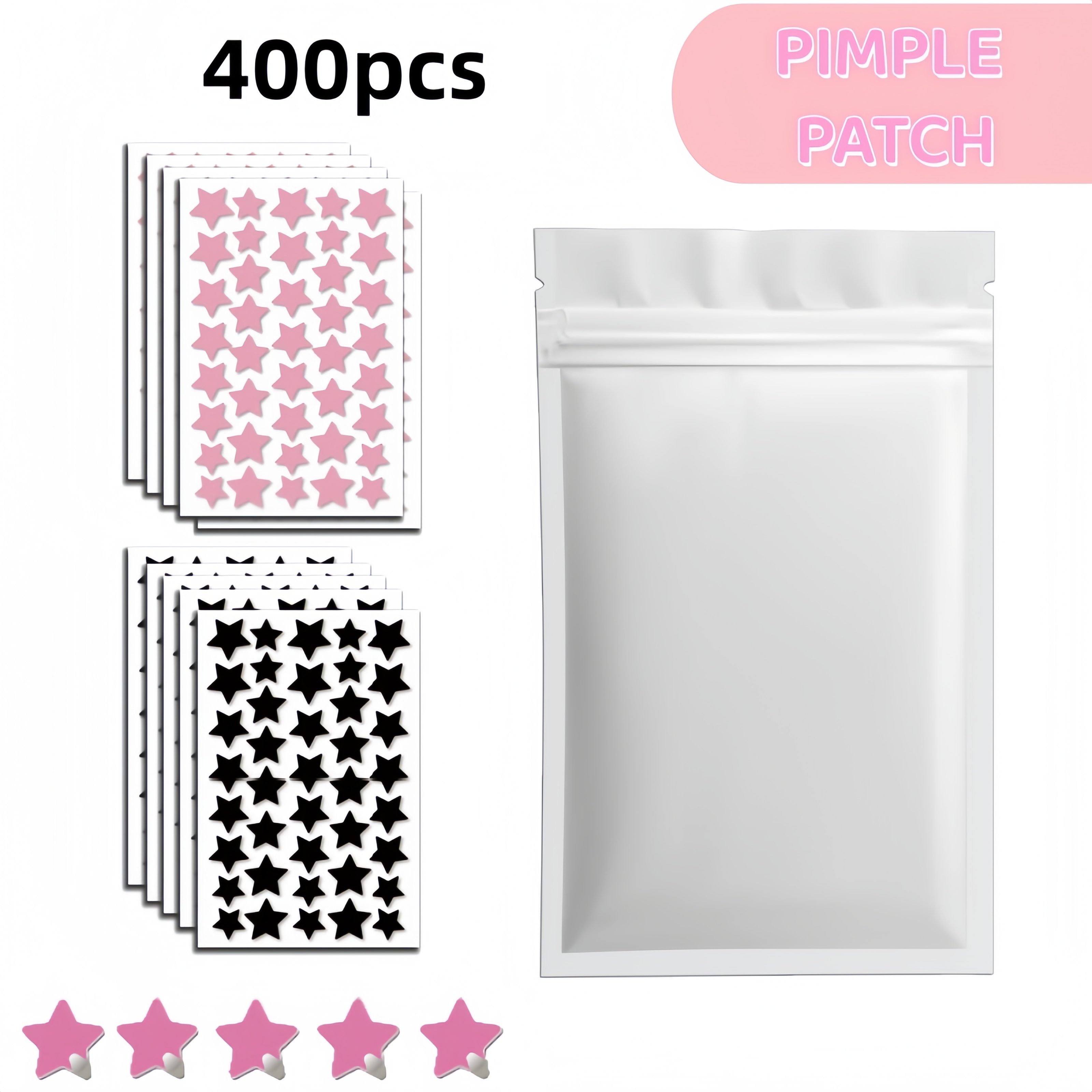 400/800pcs Red & Black Star Pi - Skincare You recensione e prezzo