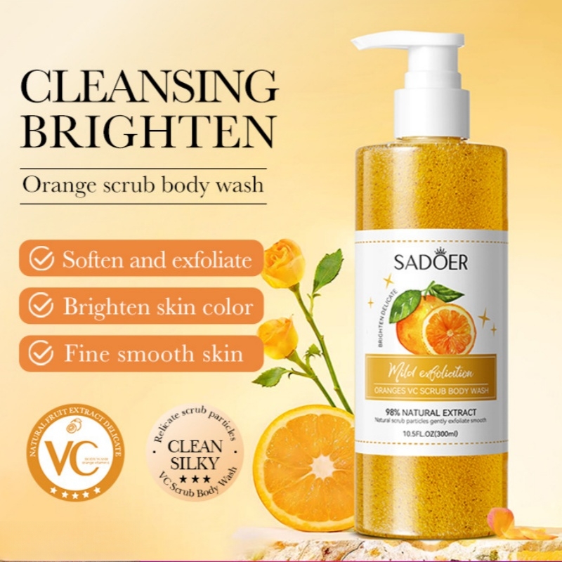 300ml Orange Body Scrub Shower - Skincare Ingredients recensione e prezzo