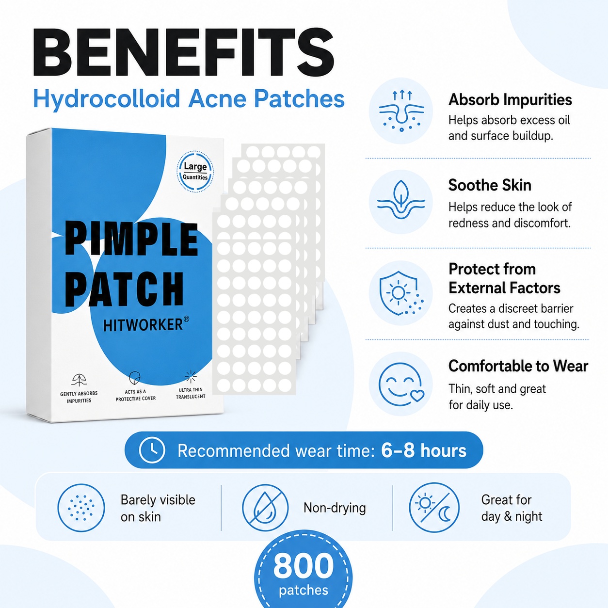 800Pcs Hydrocolloid Acne Pimpl - Skincare You recensione e prezzo